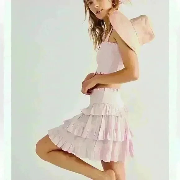 Free People Pink Thalia Set - Picture 2 of 8